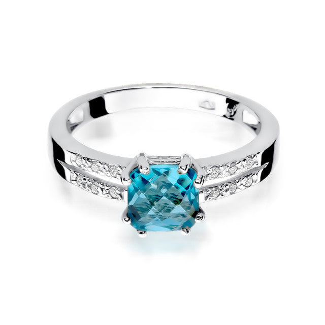 Inel Aur 14K cu Topaz 1.10 ct