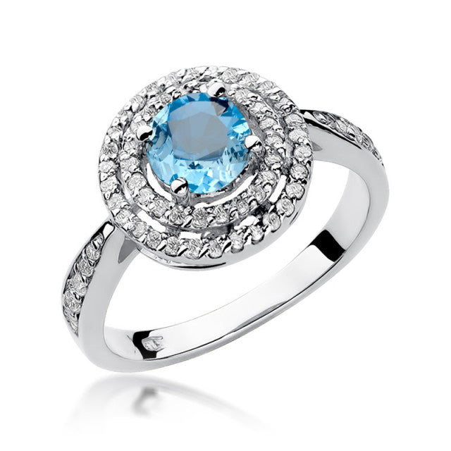 Inel Aur 14K cu Topaz 0.80 ct