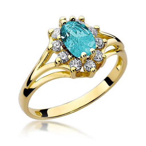 Inel Aur 14K cu Topaz 0.90 ct