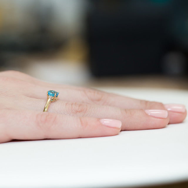 Inel Aur 14K cu Topaz 1.10 ct