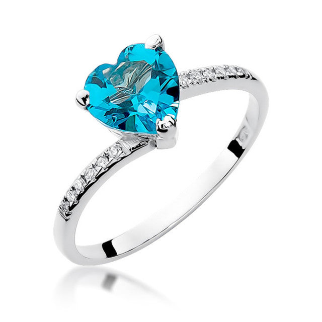 Inel Aur 14K cu Topaz 1.20 ct