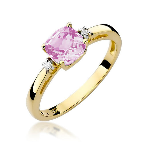 Inel Aur 14K cu Topaz Roz 1.10 ct