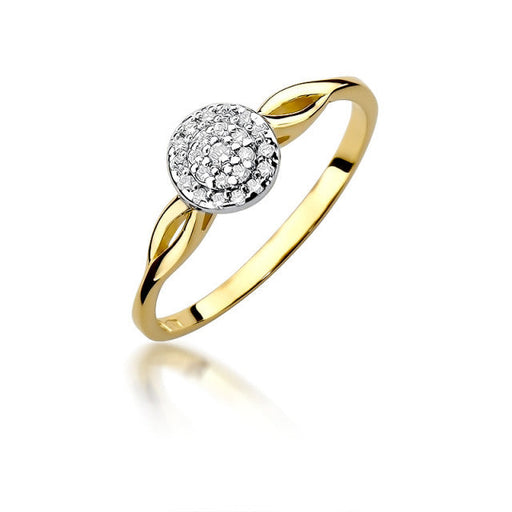 Inel Aur 14K cu Diamante Naturale 0.13 ct
