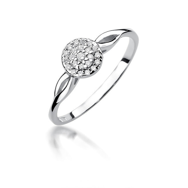 InelAur 14K cu Diamant Natural 0.12 ct