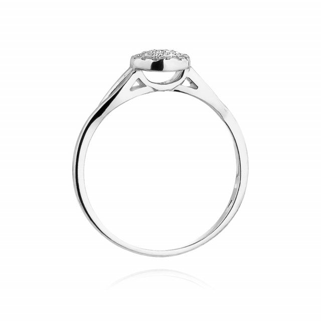 Inel Aur 14K cu Diamante Naturale 0.13 ct