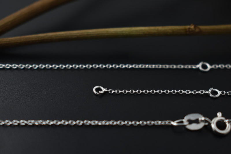 Forzatina chain Silver 925, Nerodium-plated, for link, 30+3+30+3