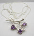 Colier Argint 925 cu Ametist 47 cm lungime