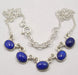 Lantisor Argint 925 cu Lapis Lazuli 42.6 cm lungime