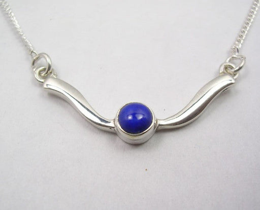 Lantisor Argint 925 cu Lapiz Lazuli 45 cm lungime