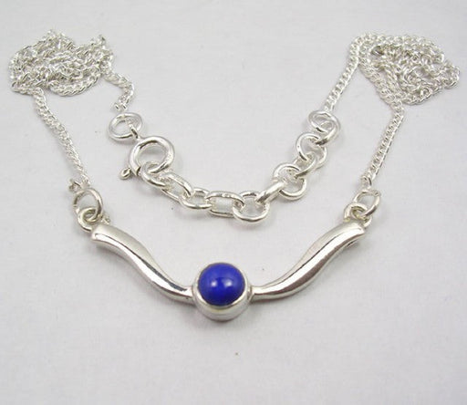 Lantisor Argint 925 cu Lapiz Lazuli 45 cm lungime