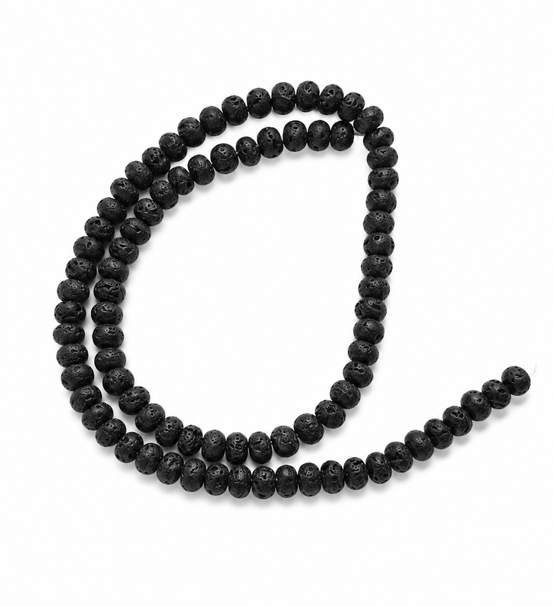 Sirag Lava neagra rondele  6mm