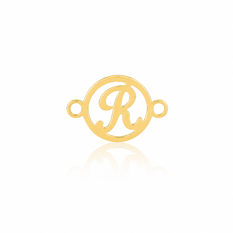 Link Litera R din Aur 14K