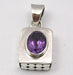 Pandantiv Argint 925 cu Ametist 2.5 cm lungime