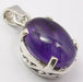 Pandantiv Argint 925 cu Ametist 2.6 cm lungime