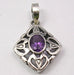 Pandantiv Argint 925 cu Ametist 3.2 cm lungime