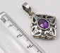 Pandantiv Argint 925 cu Ametist 3.2 cm lungime