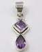 Pandantiv Argint 925 cu Ametist 3,3 cm lungime