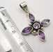 Pandantiv Argint 925 cu Ametist 3,4 cm lungime