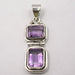 Pandantiv Argint 925 cu Ametist 3,4 cm lungime