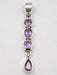 Pandantiv Argint 925 cu Ametist 4.6 cm lungime