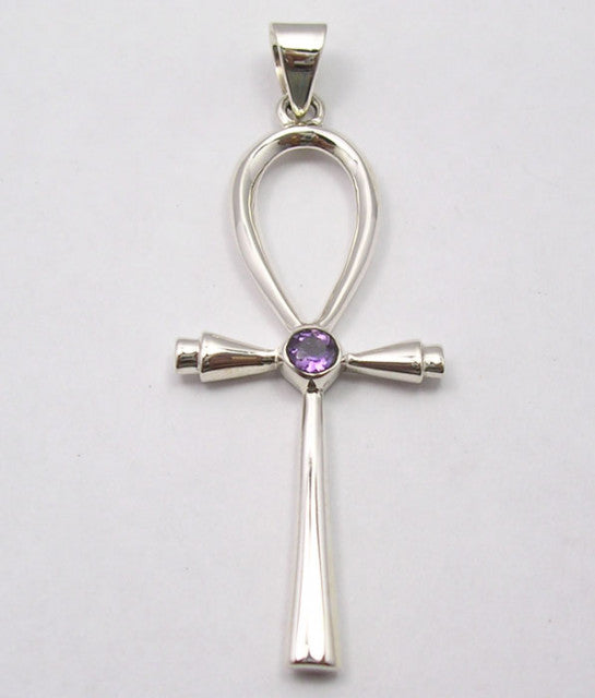 Pandantiv Argint 925 cu Ametist 5,5 cm lungime