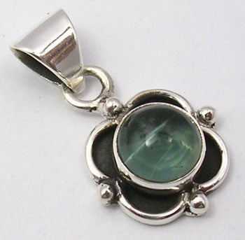 Pandantiv Argint 925 cu Apatit, 2.3 cm lungime