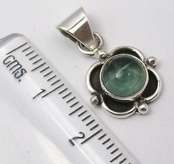 Pandantiv Argint 925 cu Apatit, 2.3 cm lungime