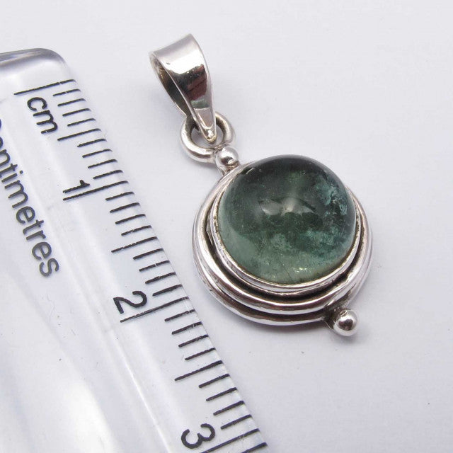 Pandantiv Argint 925 cu Apatit 2.5 cm lungime