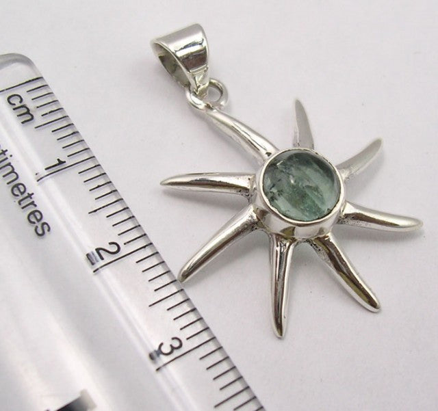 Pandantiv Argint 925 cu Apatit 3,3 cm lungime