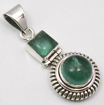 Pandantiv Argint 925 cu Apatit 3,5 cm lungime