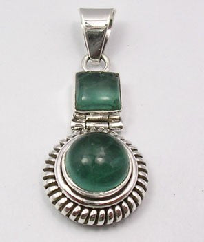 Pandantiv Argint 925 cu Apatit 3,5 cm lungime