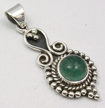 Pandantiv Argint 925 cu Apatit 3,8 cm lungime