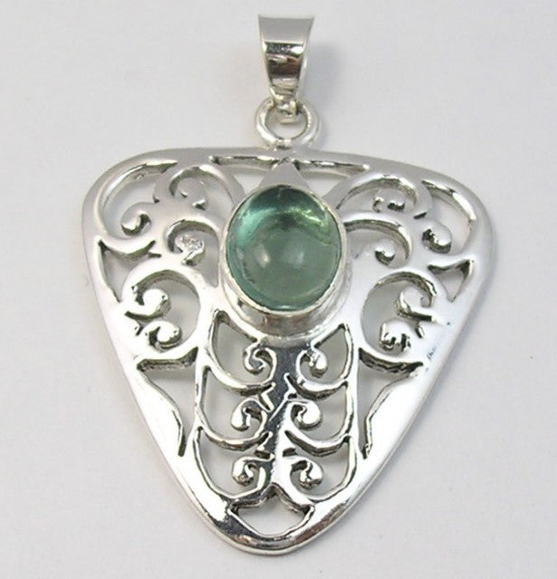 Pandantiv Argint 925 cu Apatit 3,8 cm lungime