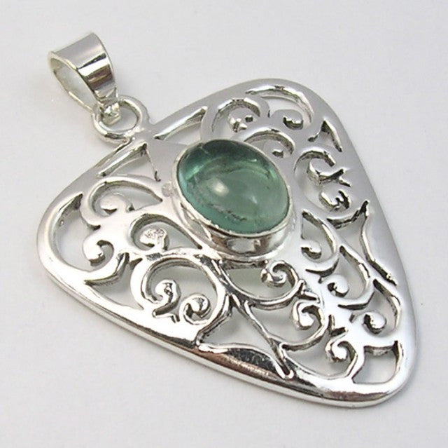 Pandantiv Argint 925 cu Apatit 3,8 cm lungime