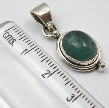 Pandantiv Argint 925 cu Apatit 3 cm lungime