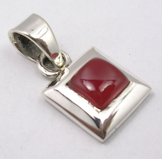 Pandantiv Argint 925 cu Carnelian 2,4 cm lungime