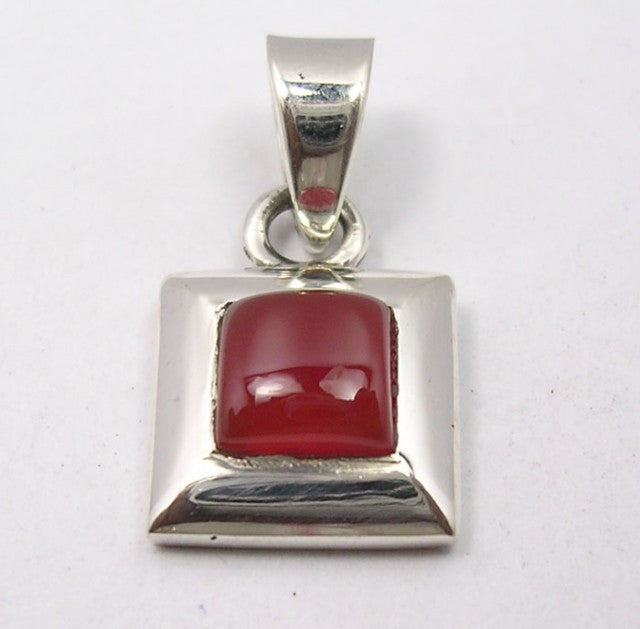 Pandantiv Argint 925 cu Carnelian 2,4 cm lungime