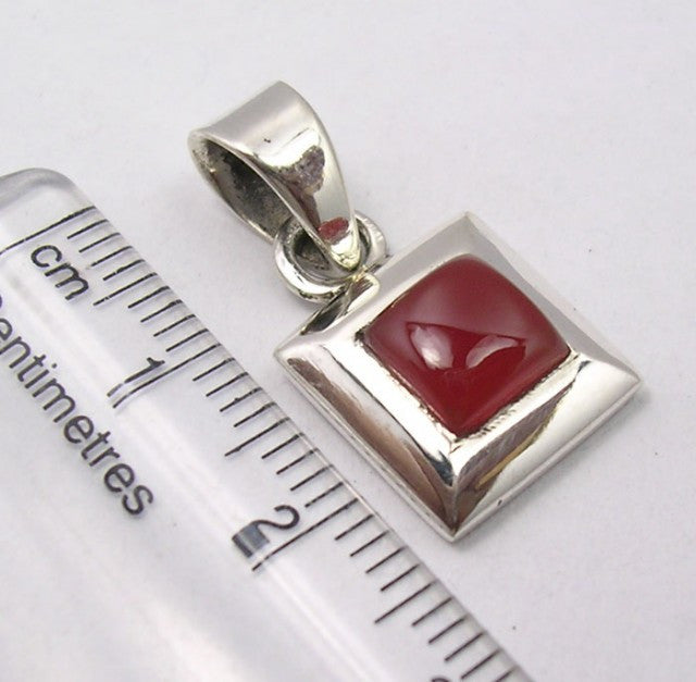 Pandantiv Argint 925 cu Carnelian 2,4 cm lungime