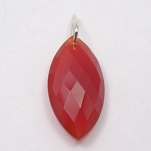 Pandantiv Argint 925 cu Carnelian 2.8 cm lungime