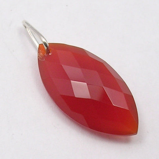 Pandantiv Argint 925 cu Carnelian 2.8 cm lungime