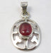 Pandantiv Argint 925 cu Carnelian 3.1 cm lungime