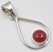 Pandantiv Argint 925 cu Carnelian 3,2 cm lungime