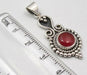 Pandantiv Argint 925 cu Carnelian 3,8 cm lungime