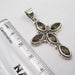 Pandantiv Argint 925 cu Cuart Fumuriu, 4.4 cm lungime