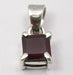 Pandantiv Argint 925 cu Garnet 1,4 cm lungime