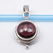 Pandantiv Argint 925 cu Garnet, 2.5 cm lungime