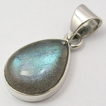 Pandantiv Argint 925 cu Labradorit 2.5 cm lungime