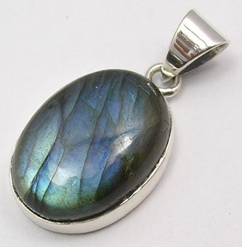 Pandantiv Argint 925 cu Labradorit 2.8 cm lungime