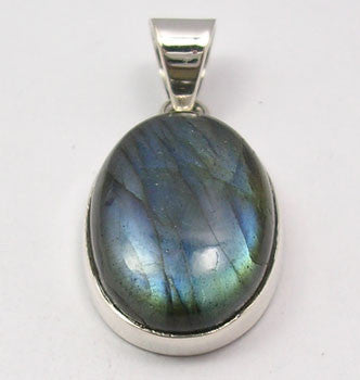 Pandantiv Argint 925 cu Labradorit 2.8 cm lungime