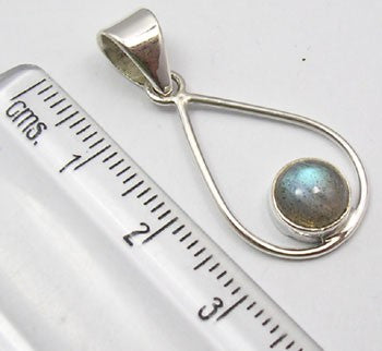 Pandantiv Argint 925 cu Labradorit 3.2 cm lungime
